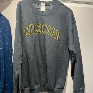 Gray Michigan Sweatshirt